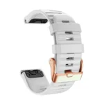 20mm Rose Gold Buckle Quick Release Silicone Watch Band - Image 4