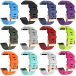 20mm Rose Gold Buckle Quick Release Silicone Watch Band - Image 3