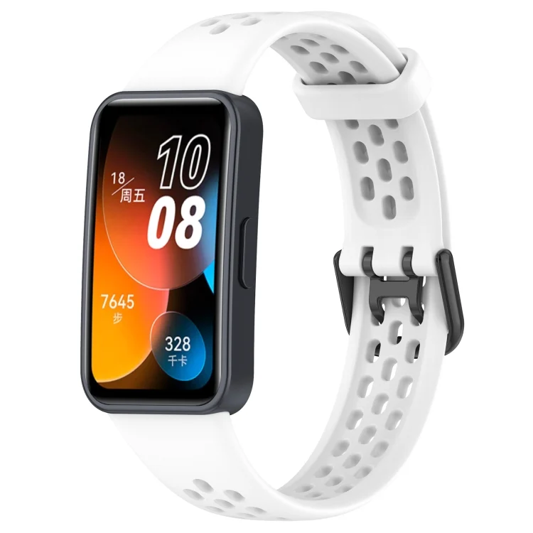 Solid Color Breathable Silicone Watch Band