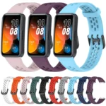Solid Color Breathable Silicone Watch Band - Image 4