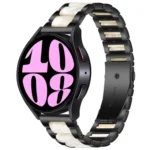 Three Bead Resin Metal Watch Band
