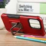 Non-slip Shockproof Armor Phone Case with Ring Holder, For iPhone 15 Pro Max, For iPhone 15 Pro - Image 4