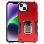 Non-slip Shockproof Armor Phone Case with Ring Holder, For iPhone 15 Plus, For iPhone 15