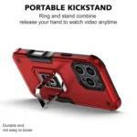 Non-slip Shockproof Armor Phone Case with Ring Holder, For iPhone 16 Pro Max, For iPhone 16 Pro - Image 6