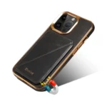 Denior Oil Wax Leather Electroplating Card Slot Holder Phone Case, For iPhone 15 Plus, For iPhone 15, For iPhone 14 Pro Max, For iPhone 13 Pro Max, For iPhone 13 Pro - Image 6