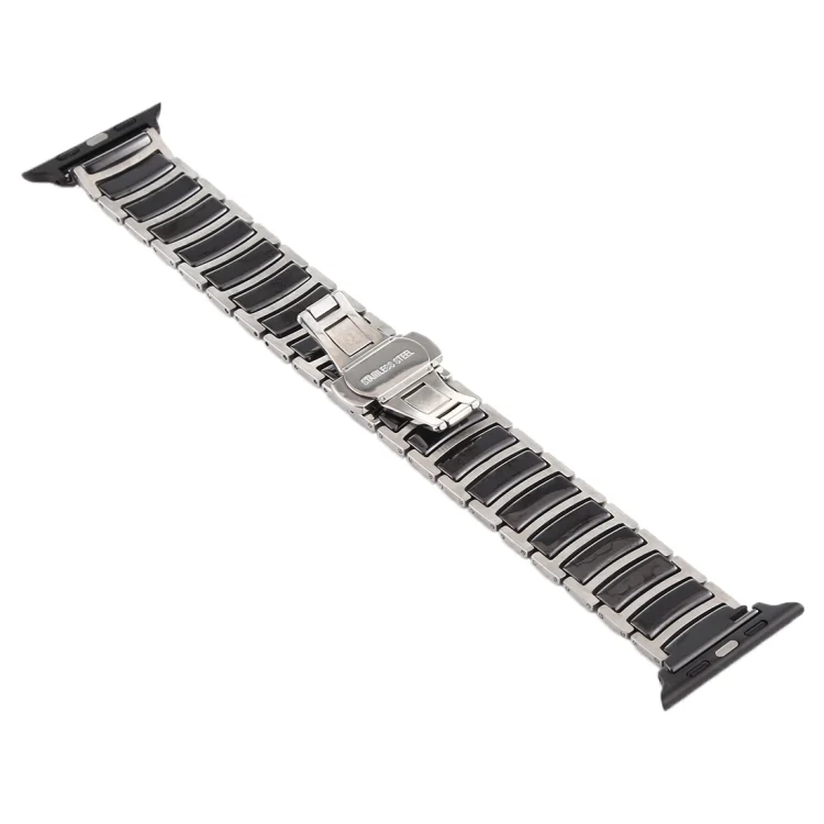 EDA00520801A_2.webp Ceramic Steel Watchband, For Apple Watch Series 8&7 41mm / SE 2&6&SE&5&4 40mm / 3&2&1 38mm, For Apple Watch Series 7 45mm / 6 & SE & 5 & 4 44mm / 3 & 2 & 1 42mm... - Image 3