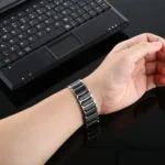 Ceramic Steel Watchband, For Apple Watch Series 8&7 41mm / SE 2&6&SE&5&4 40mm / 3&2&1 38mm, For Apple Watch Series 7 45mm / 6 & SE & 5 & 4 44mm / 3 & 2 & 1 42mm... - Image 5