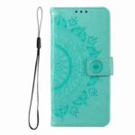 Totem Flower Embossed Leather Phone Case, For iPhone 16 Pro Max, For iPhone 16 Pro - Image 2