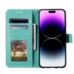 Totem Flower Embossed Leather Phone Case, For iPhone 16 Pro Max, For iPhone 16 Pro - Image 4
