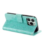 Totem Flower Embossed Leather Phone Case, For iPhone 16 Pro Max, For iPhone 16 Pro - Image 5