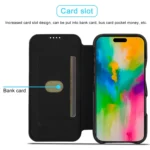 LC.IMEEKE Hon Ancient Series Flip Leather Phone Case, For iPhone 15 Pro Max, For iPhone 15 Pro, For iPhone 15 Plus, For iPhone 15 - Image 3