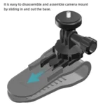 Sunnylife ZJ585 Sun Visor Camera Mount Quick Release Holder 360 Degree Rotating Vlog Bracket - Image 5