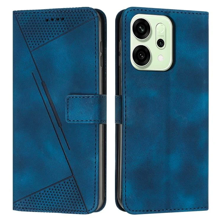 Dream Triangle Leather Phone Case with Lanyard, For OPPO Reno14 Global /  Reno14 F 5G, For OPPO A5x 5G Global, For OPPO Reno14 Pro Global