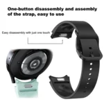 Solid Color Quick Release Silicone Watch Band - Image 4