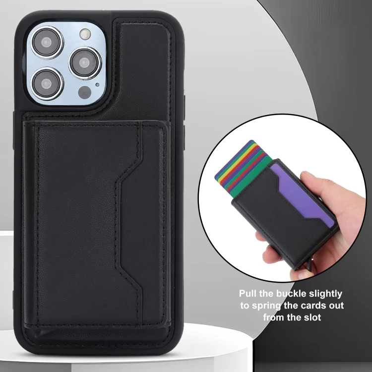 EDA005230005A_7.webp RFID Anti-theft Detachable Card Bag Leather Phone Case, For iPhone 13 / 14, For iPhone 14 Pro, For iPhone 14 Pro Max, For iPhone 13 Pro Max - Image 8