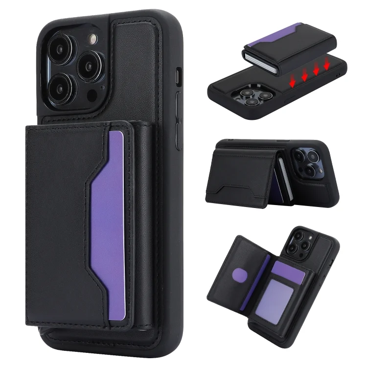 RFID Anti-theft Detachable Card Bag Leather Phone Case, For iPhone 13 Pro, For iPhone 12 Pro / 12, For iPhone 12 Pro Max, For iPhone 11 Pro Max