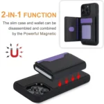 RFID Anti-theft Detachable Card Bag Leather Phone Case, For iPhone 13 Pro, For iPhone 12 Pro / 12, For iPhone 12 Pro Max, For iPhone 11 Pro Max - Image 2