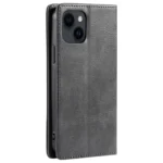 TTUDRCH RFID Retro Texture Magnetic Leather Phone Case, For iPhone 15, For iPhone 14 Plus, For iPhone 14 / 13 - Image 3