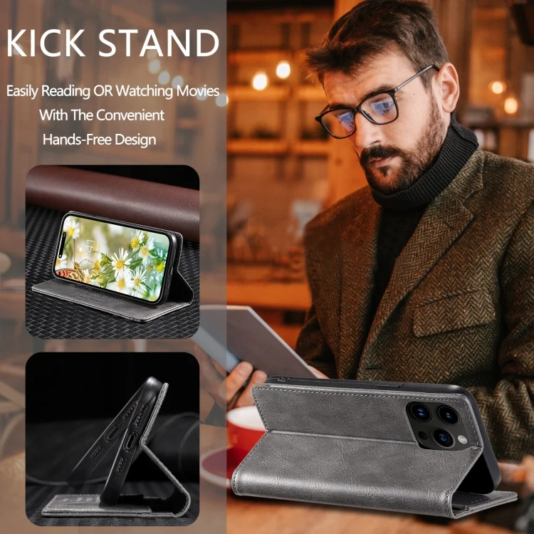 EDA005232007A_5.webp TTUDRCH RFID Retro Texture Magnetic Leather Phone Case, For iPhone 14 Pro, For iPhone 14 Pro Max, For iPhone 13 Pro Max - Image 6