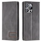 TTUDRCH RFID Retro Texture Magnetic Leather Phone Case, For iPhone 13 Pro, For iPhone 13 mini, For iPhone 12 / 12 Pro