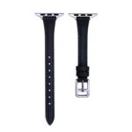 T-shaped Slim Genuine Leather Watch Band, For Apple Watch SE 2022 40mm, For Apple Watch SE 2022 44mm