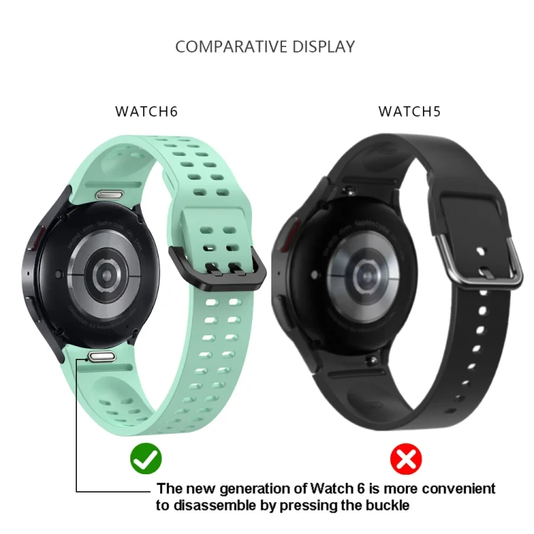 EDA0052358_B4.webp Double-row Hole Solid Color Silicone Watch Band - Image 5