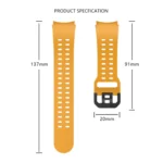 Double-row Hole Solid Color Silicone Watch Band - Image 6