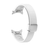 Magnetic Folding Silver Buckle Silicone Watch Band - Image 7