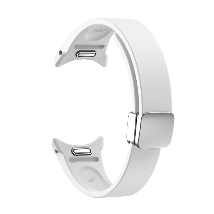 EDA005235901A_1.webp Magnetic Folding Silver Buckle Silicone Watch Band - Image 7