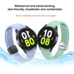 Magnetic Folding Black Buckle Silicone Watch Band - Image 3