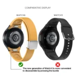 Magnetic Folding Black Buckle Silicone Watch Band - Image 5