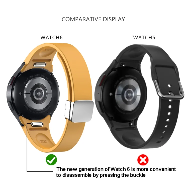 EDA0052360_B4.webp Magnetic Folding Black Buckle Silicone Watch Band - Image 5