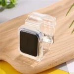 Transparent TPU Integrated Replacement Watch Strap, For Apple Watch Series 8&7 41mm / SE 2&6&SE&5&4 40mm / 3&2&1 38mm, For Apple Watch Series 7 45mm / 6 & SE & 5 & 4 44mm / 3 & 2 & 1 42mm - Image 2