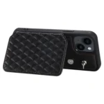 Grid Texture Card Bag Phone Case with Lanyard, For iPhone 14, For iPhone 14 Pro, For iPhone 14 Pro Max, For iPhone SE 2022 / 2020 / 8 / 7 - Image 5