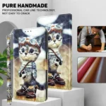 3D Painted Leather Phone Case, For iPhone 16 Pro Max, For iPhone 16 Pro - Image 2