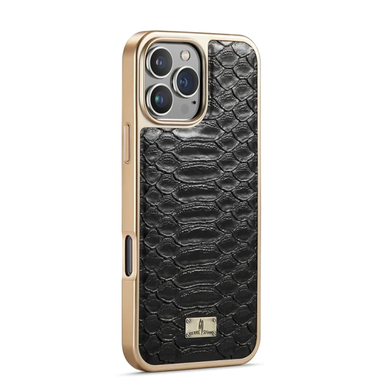 EDA005262809A_2.webp Fierre Shann Python Texture Electroplating PU Phone Case, For iPhone 16 Pro Max, For iPhone 16 Pro, For iPhone 16 Plus, For iPhone 16, For iPhone 15 Pro Max - Image 3