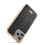 Fierre Shann Python Texture Electroplating PU Phone Case, For iPhone 16 Pro Max, For iPhone 16 Pro, For iPhone 16 Plus, For iPhone 16, For iPhone 15 Pro Max - Image 6