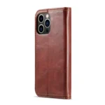 Fierre Shann Vintage Bark Texture Wallet Leather Phone Case, For iPhone 15 Pro Max, For iPhone 15 Pro, For iPhone 15 Plus, For iPhone 15 - Image 3
