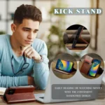 Fierre Shann Vintage Bark Texture Wallet Leather Phone Case, For iPhone 15 Pro Max, For iPhone 15 Pro, For iPhone 15 Plus, For iPhone 15 - Image 5