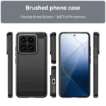 Brushed Texture Carbon Fiber TPU Phone Case, For Xiaomi 14, For Xiaomi Redmi Note 13 5G, For Xiaomi Redmi Note 13 Pro+, For Xiaomi Redmi Note 13 Pro 5G, For Xiaomi Redmi K60 Ultra... - Image 2