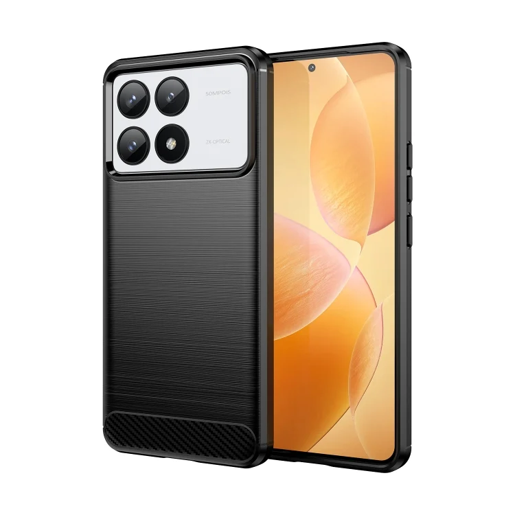 EDA005272414A.webp Brushed Texture Carbon Fiber TPU Phone Case, For Xiaomi Redmi K70 Pro, For Xiaomi Redmi 12 5G, For Xiaomi Redmi Note 12R, For Xiaomi 13T Pro, For Xiaomi 13T - Image 1