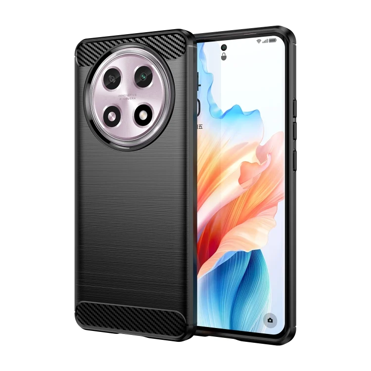 Carbon Fiber Brushed Texture TPU Phone Case, For OPPO A2 Pro, For OPPO A58 4G, For OPPO K11 5G, For OPPO Find X8 Pro
