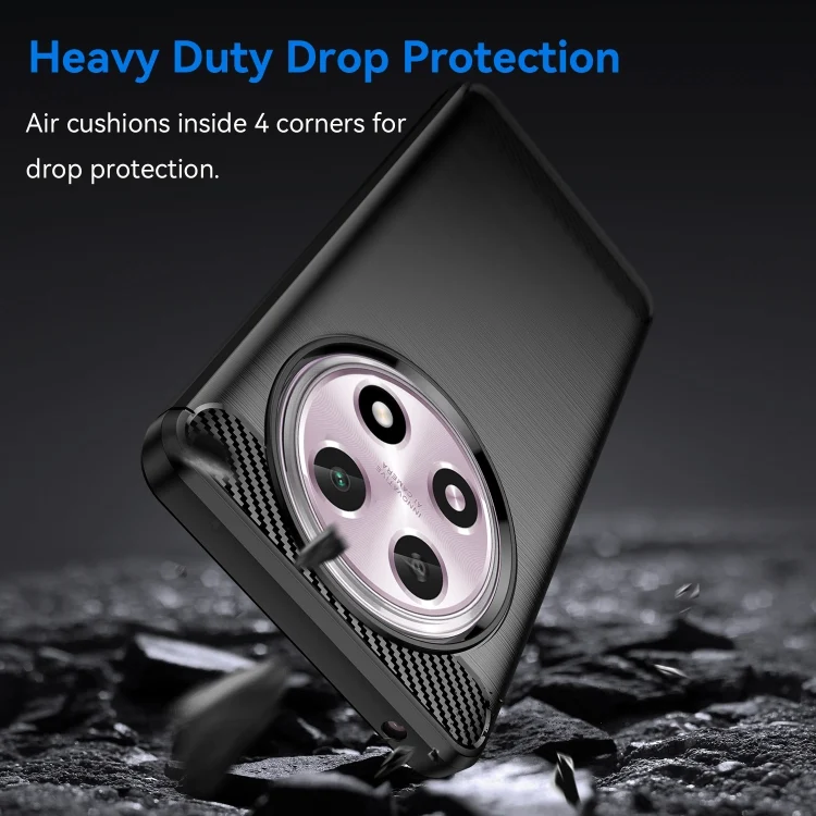 EDA005272603A_2.webp Carbon Fiber Brushed Texture TPU Phone Case, For OPPO A2 Pro, For OPPO A58 4G, For OPPO K11 5G, For OPPO Find X8 Pro - Image 3