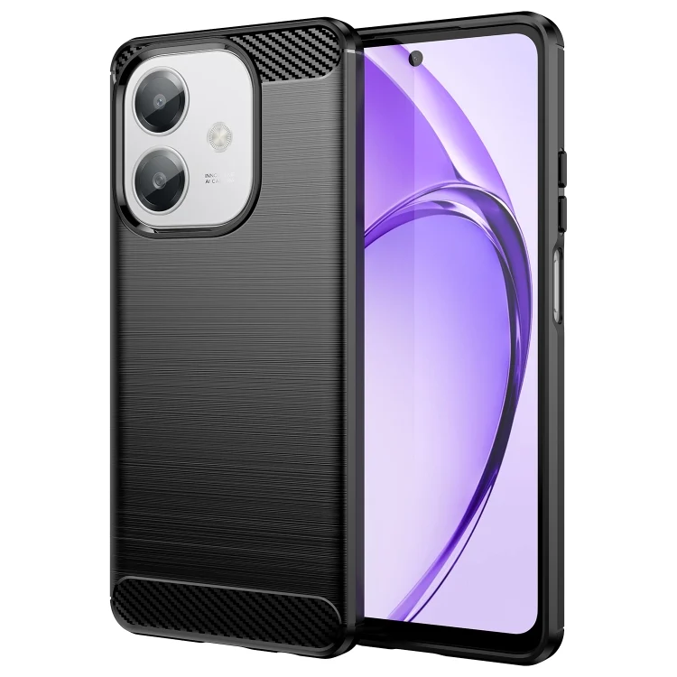 Carbon Fiber Brushed Texture TPU Phone Case, For OPPO A3x 5G India, For OPPO A3 Energy, For OPPO Reno12 F 4G, For OPPO Reno12 F 5G, For OPPO A3 Pro India, For OPPO Reno12 Pro Global