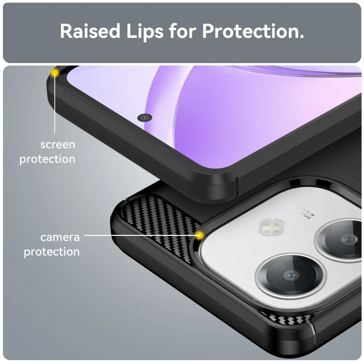 EDA005272613A_5.webp Carbon Fiber Brushed Texture TPU Phone Case, For OPPO A3x 5G India, For OPPO A3 Energy, For OPPO Reno12 F 4G, For OPPO Reno12 F 5G, For OPPO A3 Pro India, For OPPO Reno12 Pro Global - Image 6