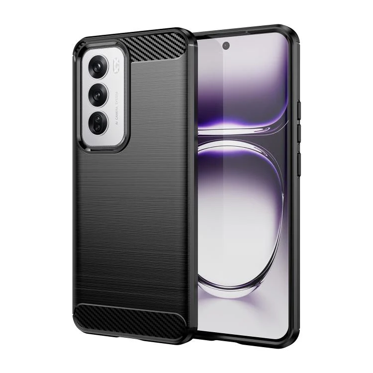 Carbon Fiber Brushed Texture TPU Phone Case, For OPPO Reno12 Global, For OPPO A60, For OPPO K12 5G, For OPPO F25 Pro 5G, For OPPO Reno11 F 5G Global, For OPPO Reno11 Global