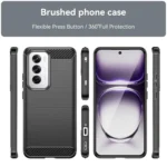Carbon Fiber Brushed Texture TPU Phone Case, For OPPO Reno12 Global, For OPPO A60, For OPPO K12 5G, For OPPO F25 Pro 5G, For OPPO Reno11 F 5G Global, For OPPO Reno11 Global - Image 2