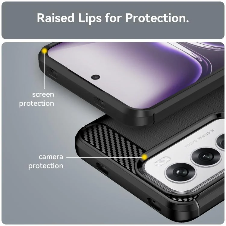 EDA005272617A_5.webp Carbon Fiber Brushed Texture TPU Phone Case, For OPPO Reno12 Global, For OPPO A60, For OPPO K12 5G, For OPPO F25 Pro 5G, For OPPO Reno11 F 5G Global, For OPPO Reno11 Global - Image 6
