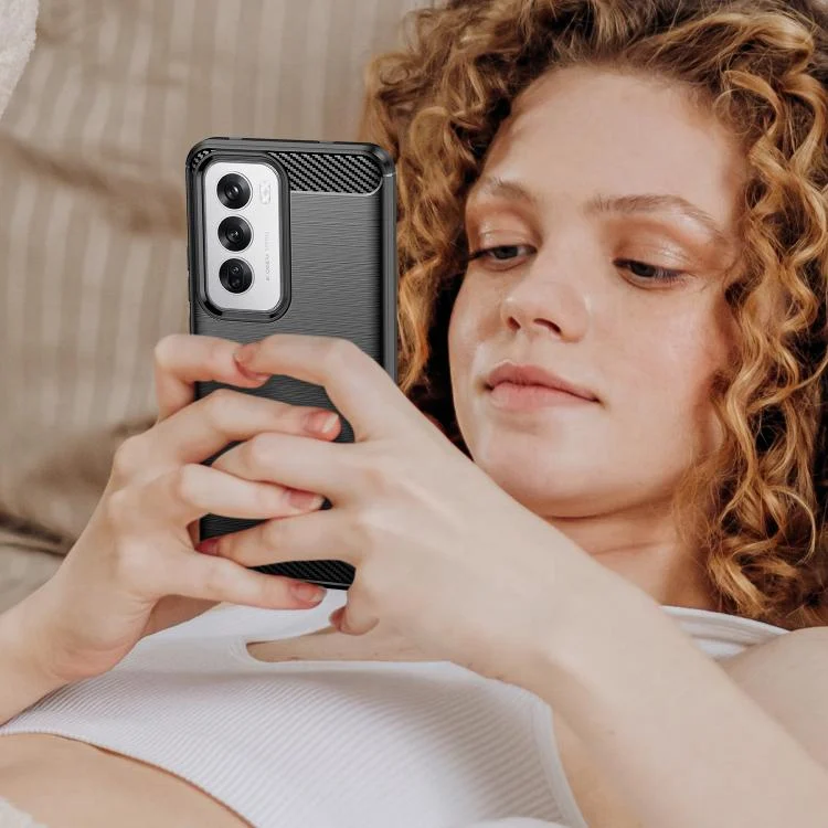 EDA005272617A_6.webp Carbon Fiber Brushed Texture TPU Phone Case, For OPPO Reno12 Global, For OPPO A60, For OPPO K12 5G, For OPPO F25 Pro 5G, For OPPO Reno11 F 5G Global, For OPPO Reno11 Global - Image 7