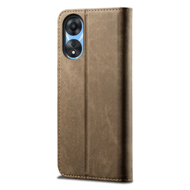EDA005276805A_2.webp Denim Texture Casual Style Horizontal Flip Leather Case, For OPPO A78 4G, For OPPO Reno10 Pro+ Global, For OPPO Find X8 Pro, For OPPO Reno8 T 5G / A1 Pro - Image 3
